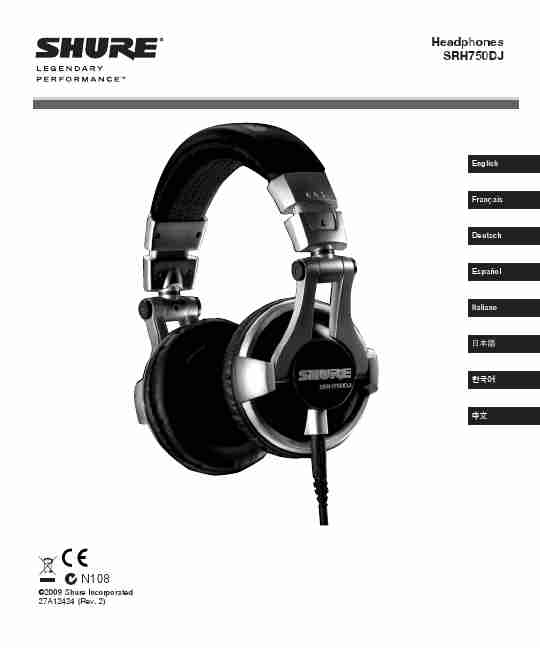 Shure Headphones SRH750DJ-page_pdf